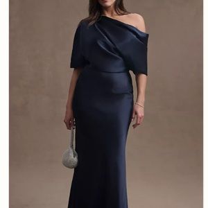 Amsale Pryce Gown Navy